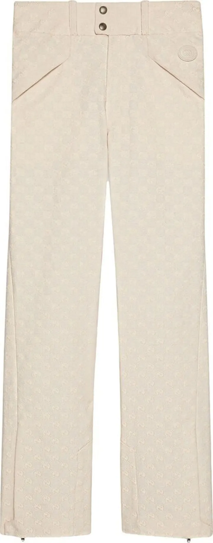 GG canvas straight-leg trousers