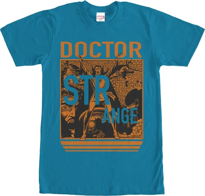 Men's Marvel Doctor Strange T-Shirt - Turquoise - 2X Large