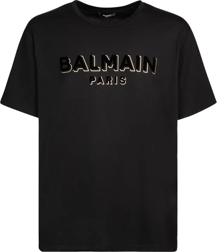 Flocked & foiled logo t-shirt