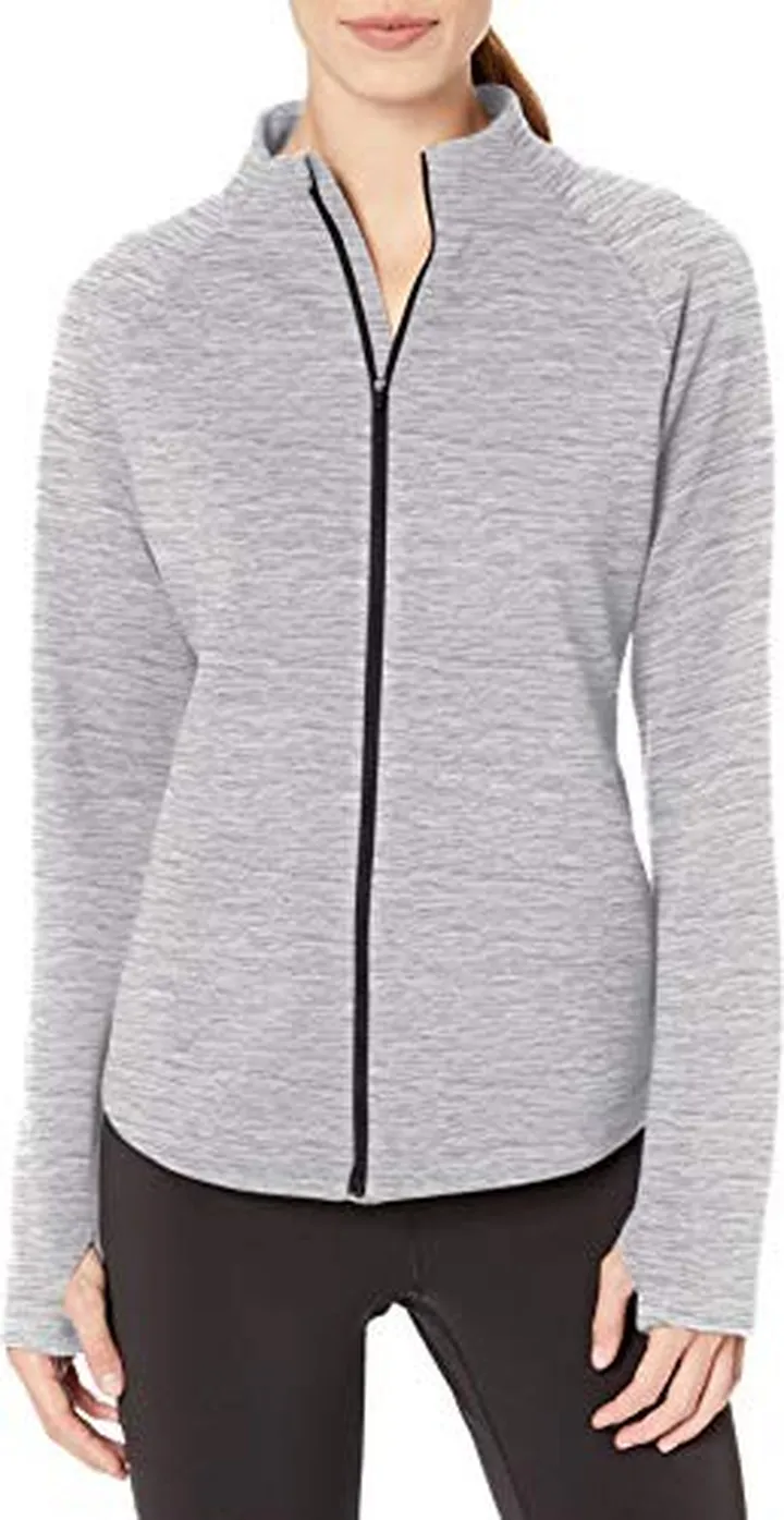 Amazon Essentials Women's Fleece Lined Full-Zip Mockneck Jacket