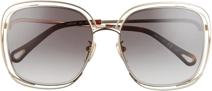 58mm Square Sunglasses
