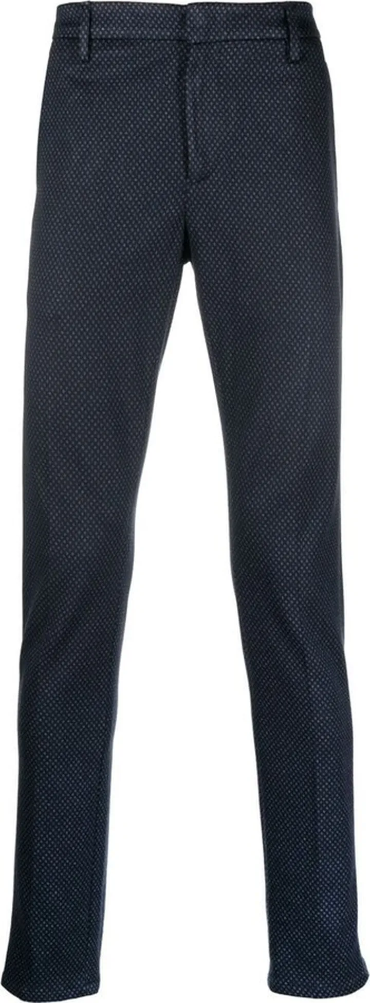 Geometric-Print Tapered Trousers