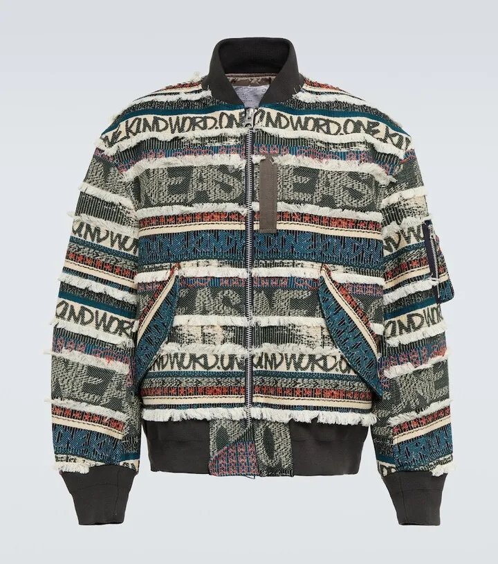 x Eric Haze jacquard bomber jacket