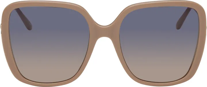 Chloé Beige Square Sunglasses