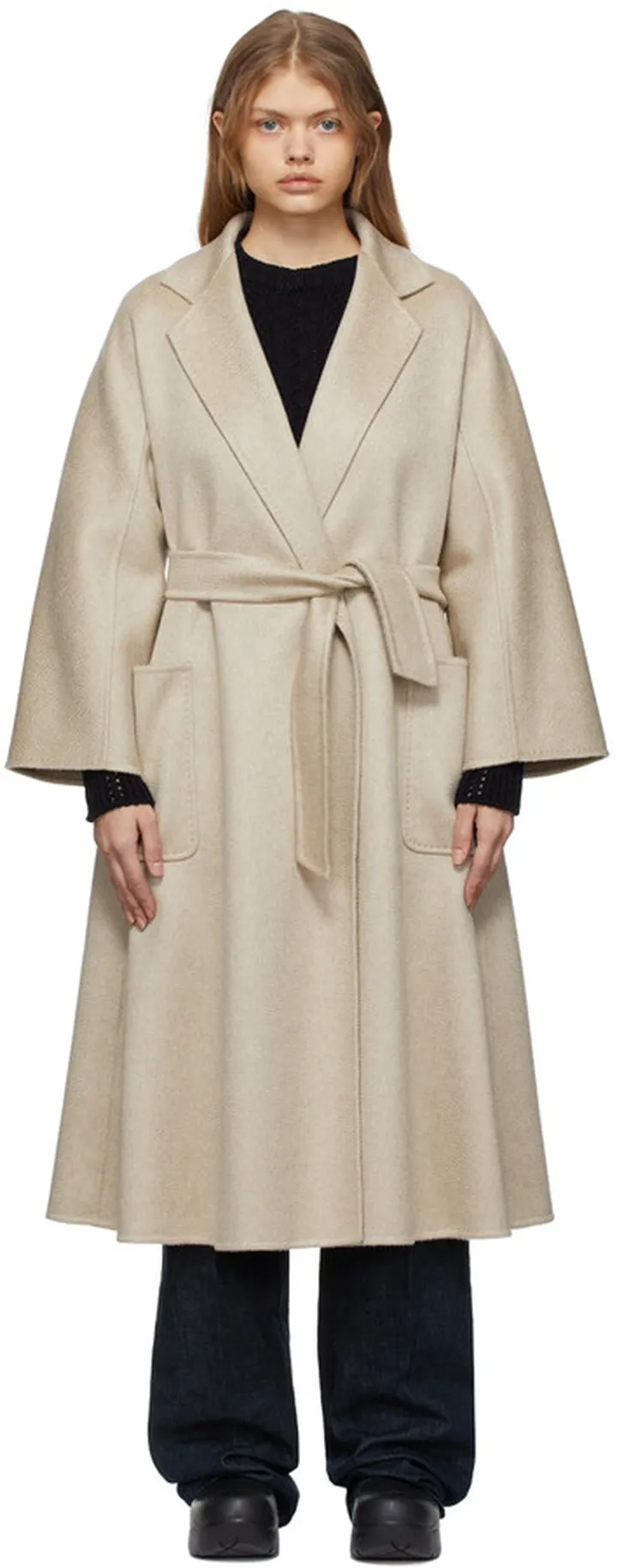 Max Mara Beige Labbro Coat