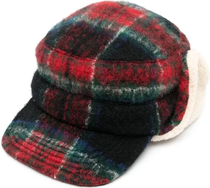 Wool Plaid Trapper Hat