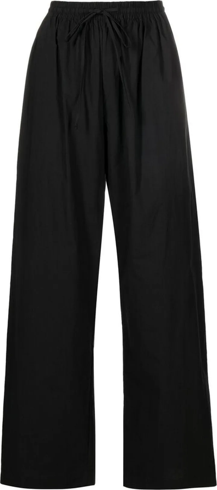 Relaxed organic cotton straight-leg trousers