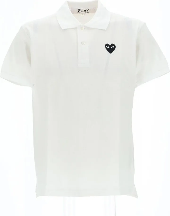 Comme des Garçons Play Logo Embroidered Polo Shirt