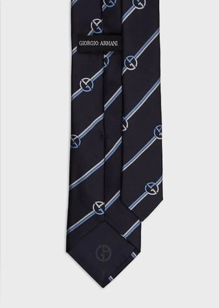 Pure silk jacquard tie