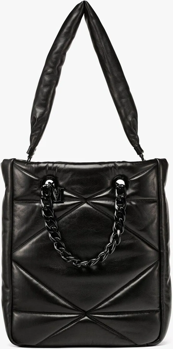 Travia Tote in Cloud Quilted Leather