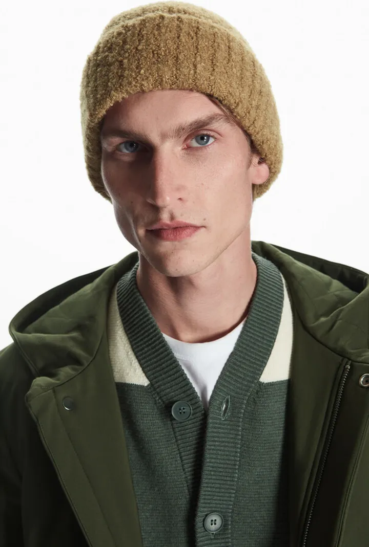 Bouclé-Knit Alpaca-Blend Beanie