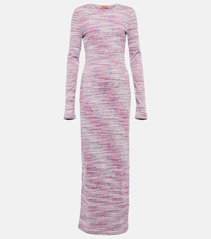 Cotton jersey maxi dress