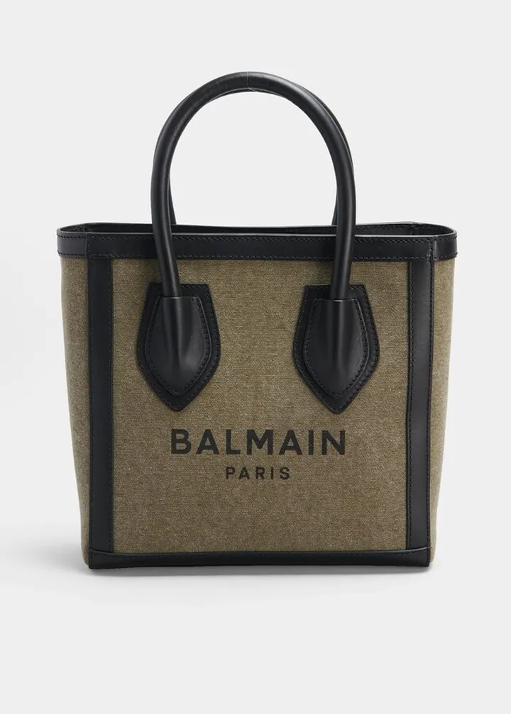 B Army Logo Canvas Shopper Tote Bag
