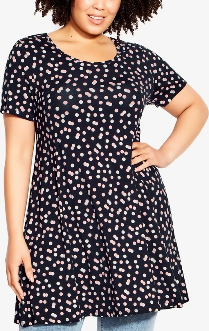 Avenue Plus Size Love Swing Print Tunic