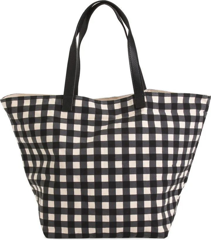 Josephine Checkered Tote