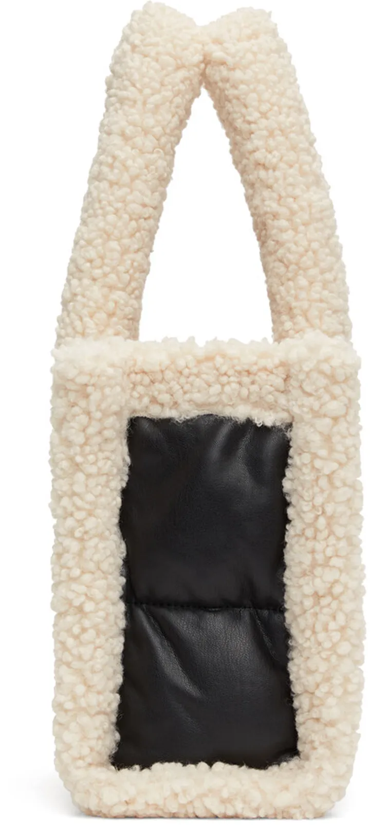 Stand Studio Black & Off-White Quilted Small Liz Tote