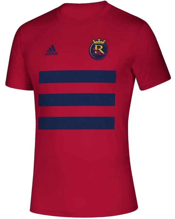 Adidas Men's Real Salt Lake Three Stripe Life Pitch Creator T-Shirt