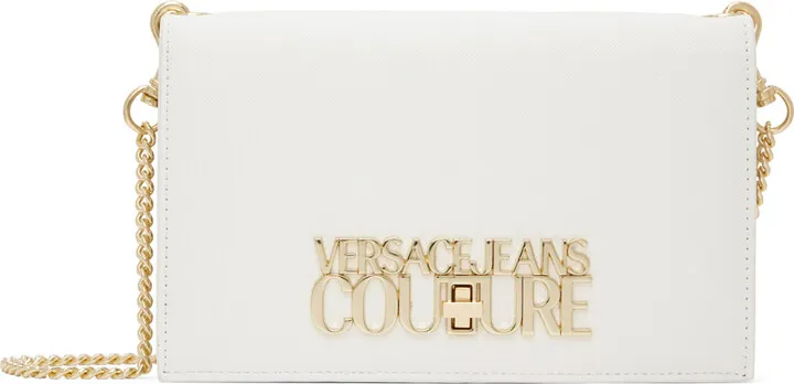 Versace Jeans Couture White Lock Lock Bag