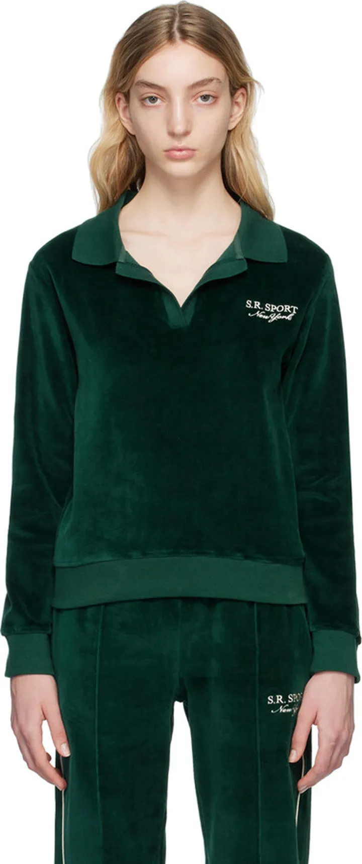 Sporty & Rich Green SR Sport Polo