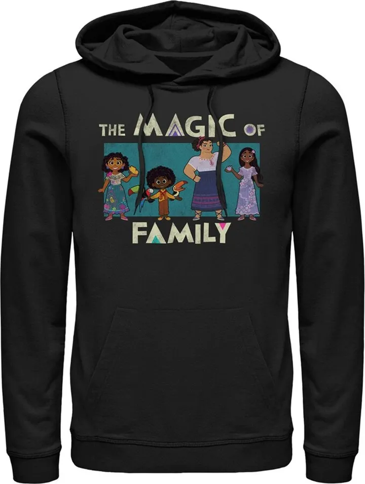 Men's Encanto The Magic of Family Pull Over Hoodie - Black - Medium