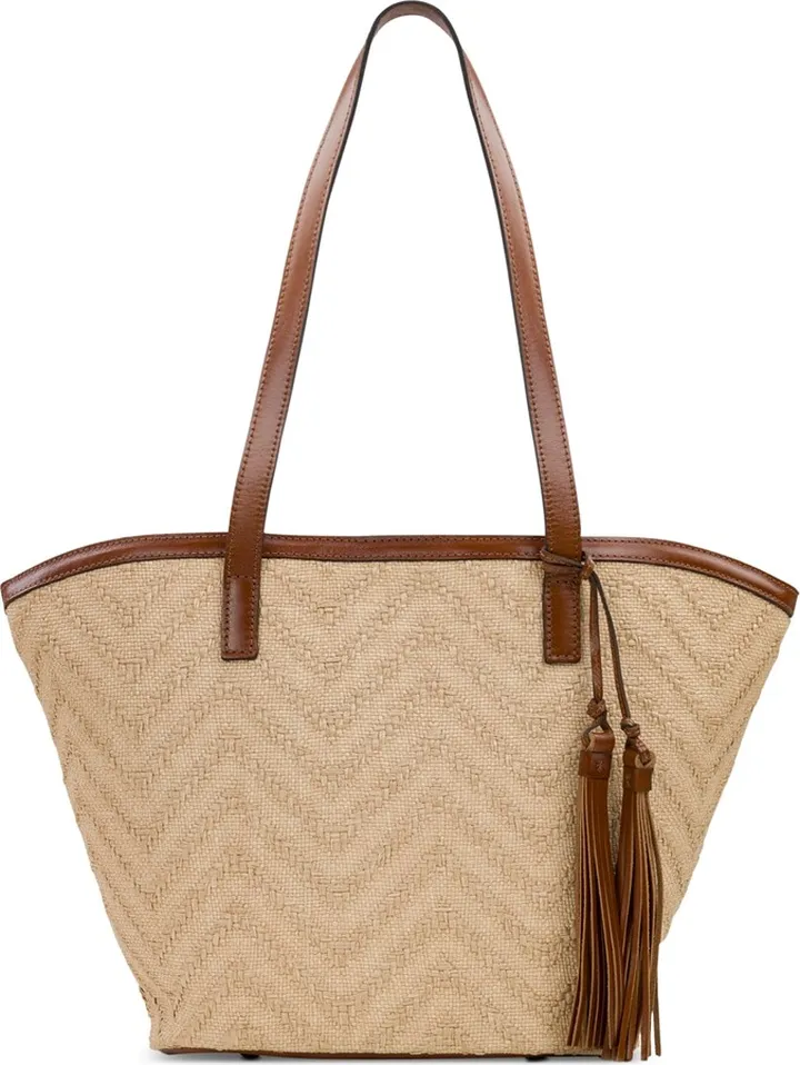 Patricia Nash Lyon Marconia Natural Zig-Zag Large Tote