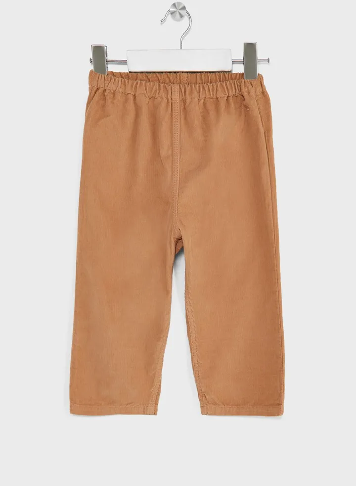 Kids Velour Straight-Fit Trousers
