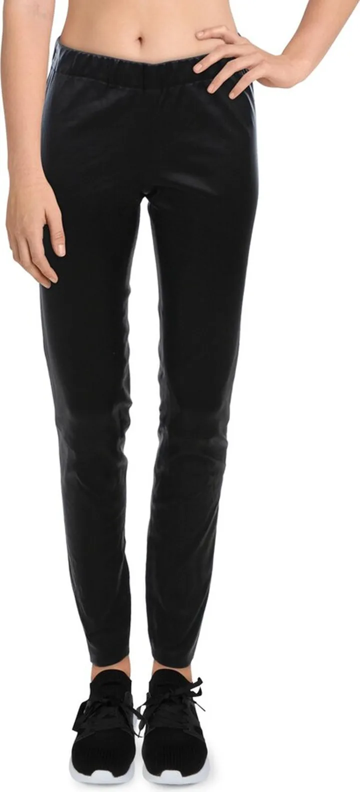 Womens Lamb Leather Skinny Leggings