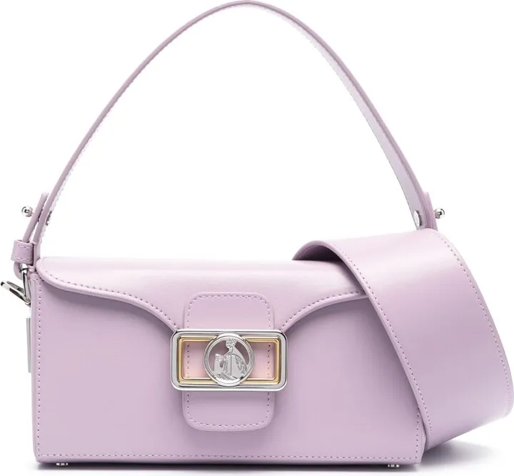 Pencil leather shoulder bag