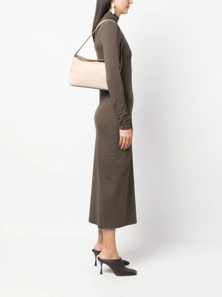 Faux-Leather Shoulder Bag