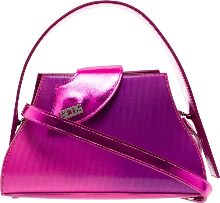 Pink Comma Ombrè Effect Bag In Polyurethane Woman