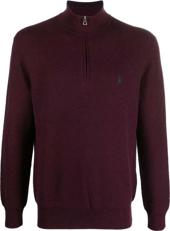 Zip-Fastening Polo Jumper