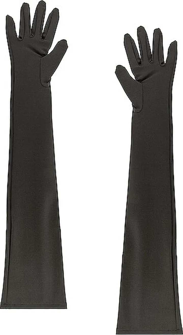 Dolce & Gabbana Stretch Gloves in Charcoal