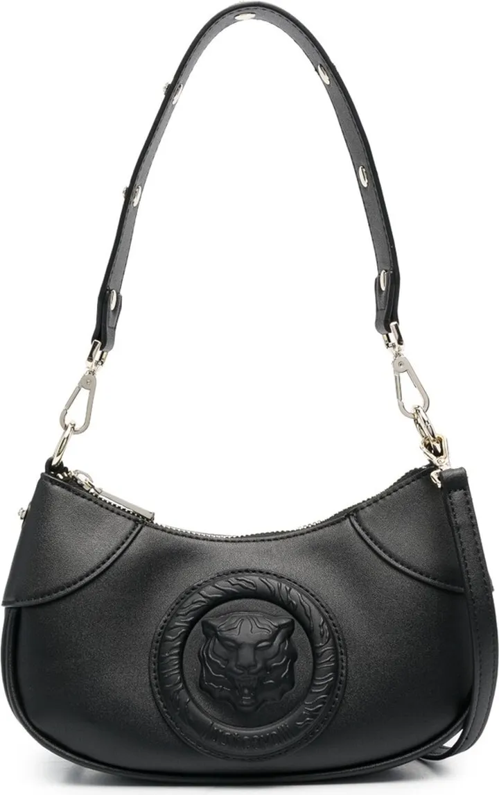 Embossed-Logo Shoulder Bag