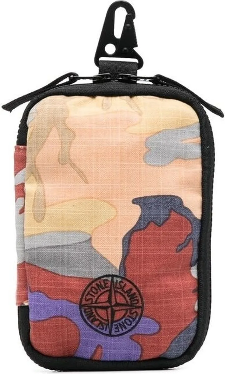 Logo-Embroidered Camouflage-Print Pouch