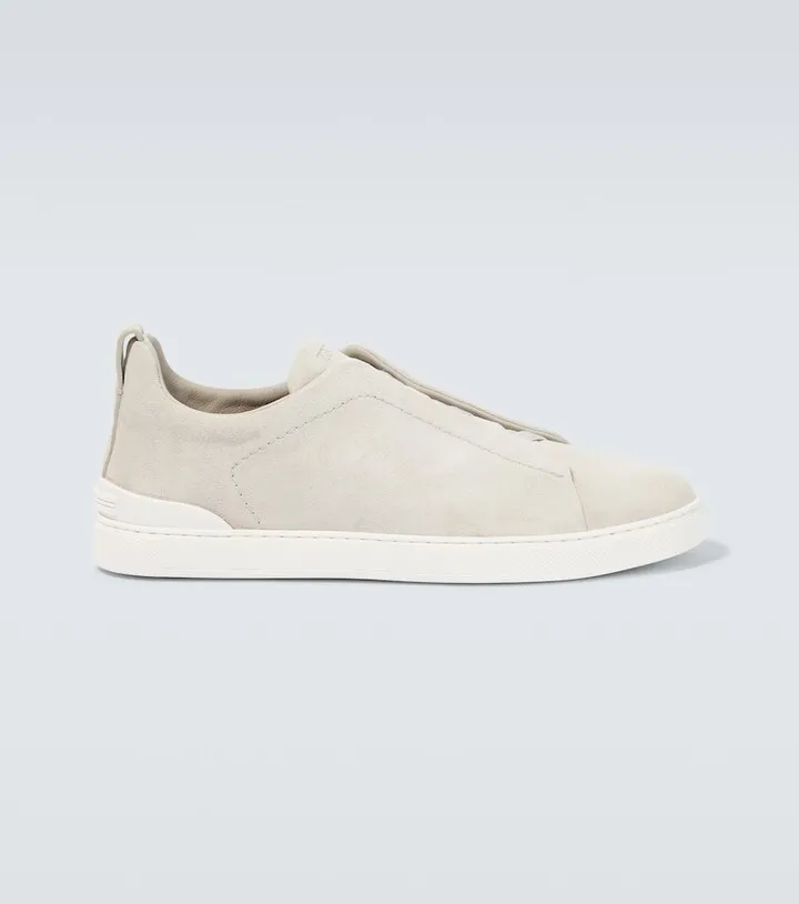 Triple Stitch suede sneakers