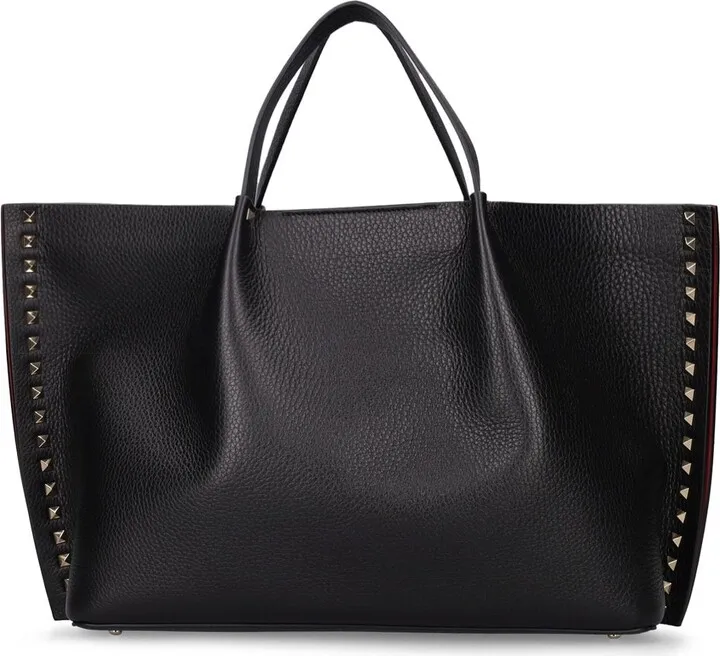 Rockstud medium tote leather bag