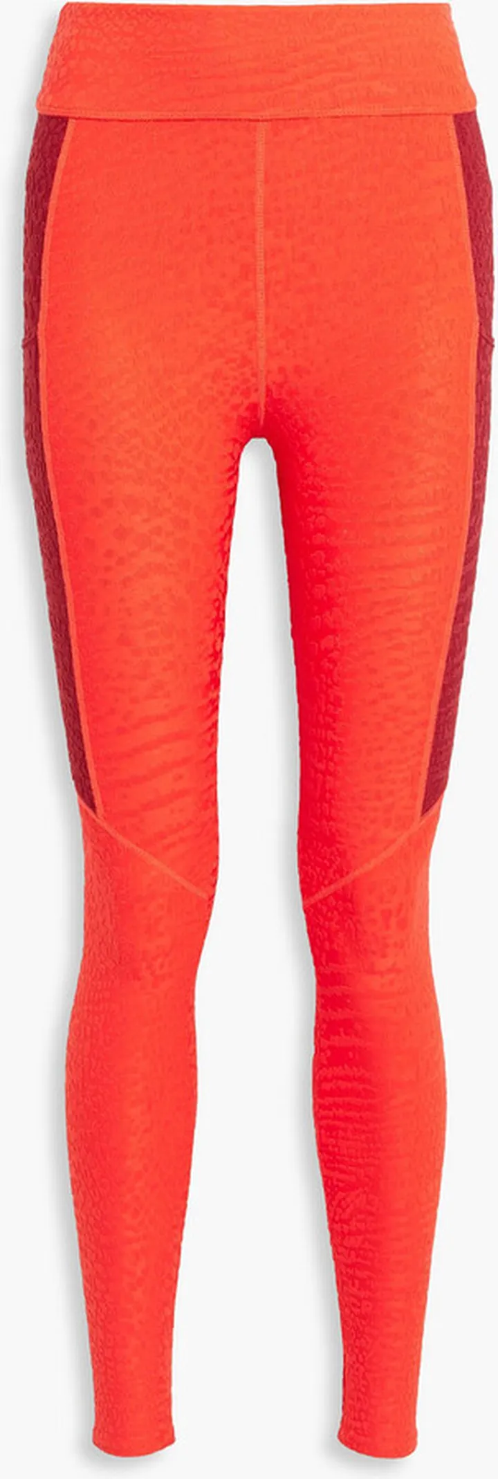 Stretch-jacquard leggings