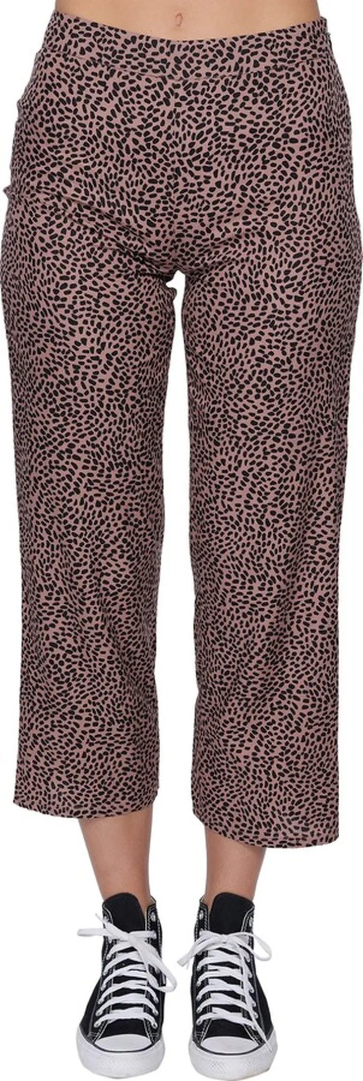 Laikin Dot Print Wide Leg Crop Pants