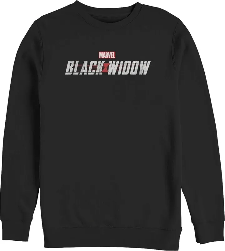 Men's Marvel Black Widow Movie Logo Sweatshirt - Black - X Large