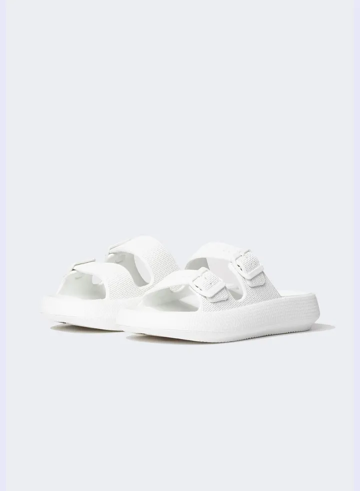 High Sole Double Band Slippers