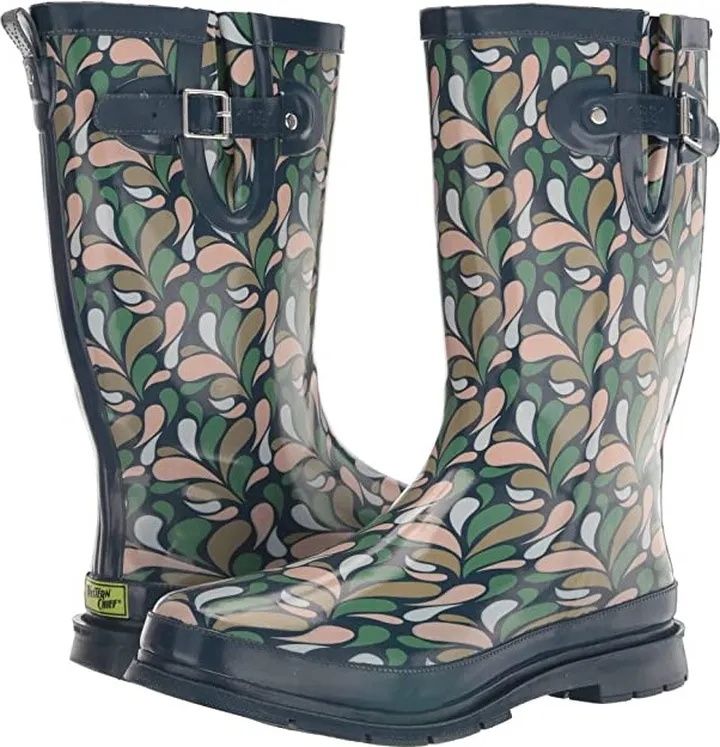 Western Chief Printed Tall Rain Boot (Raining Paisley) Women's Rain Boots