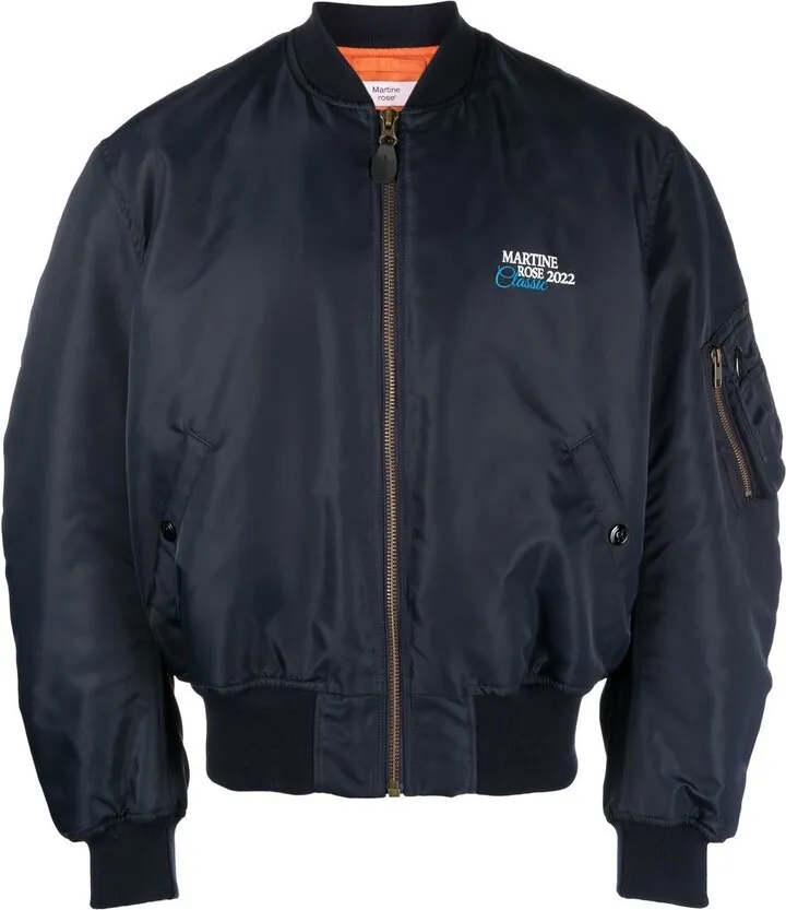 Logo-Print Bomber Jacket