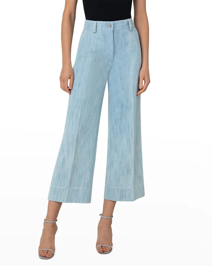 Chiara Wide-Leg Denim Pants