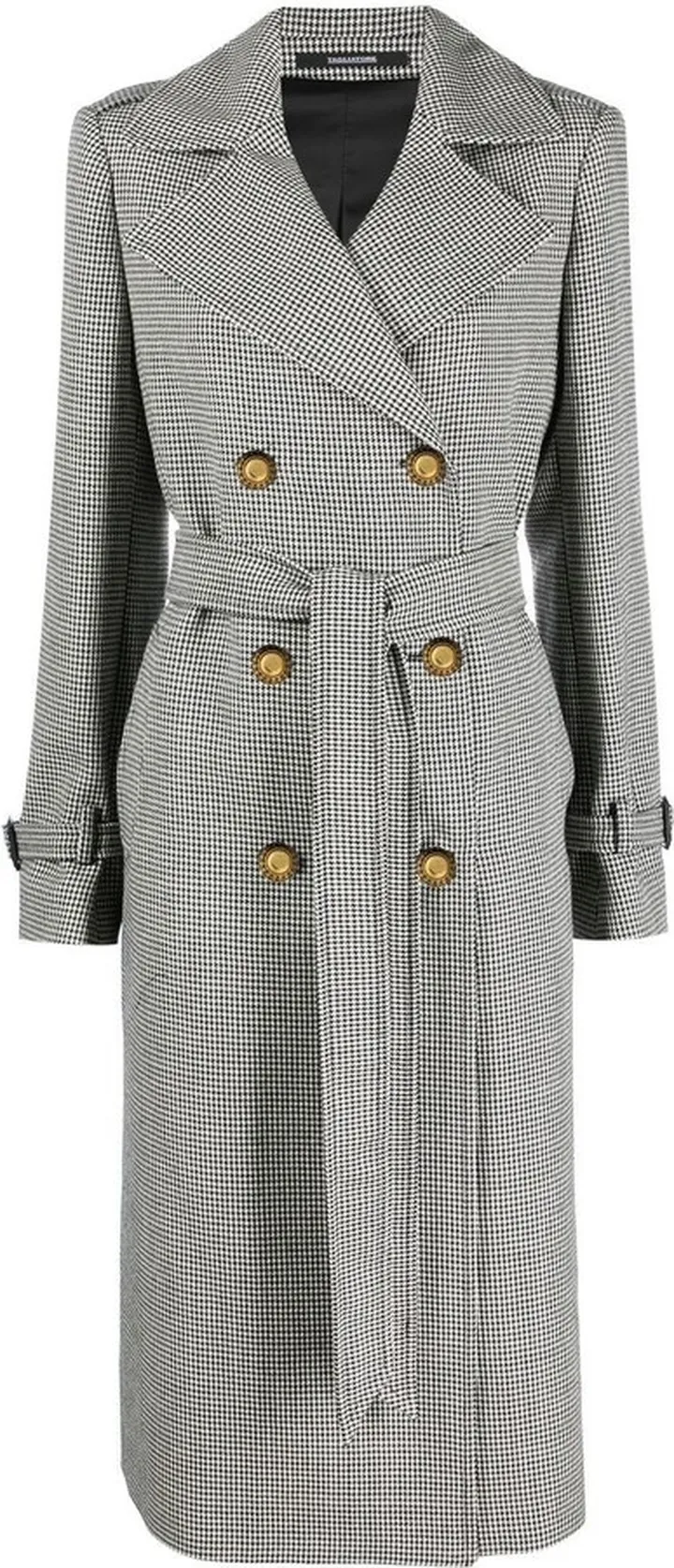 Doubled-Breasted Belted Coat