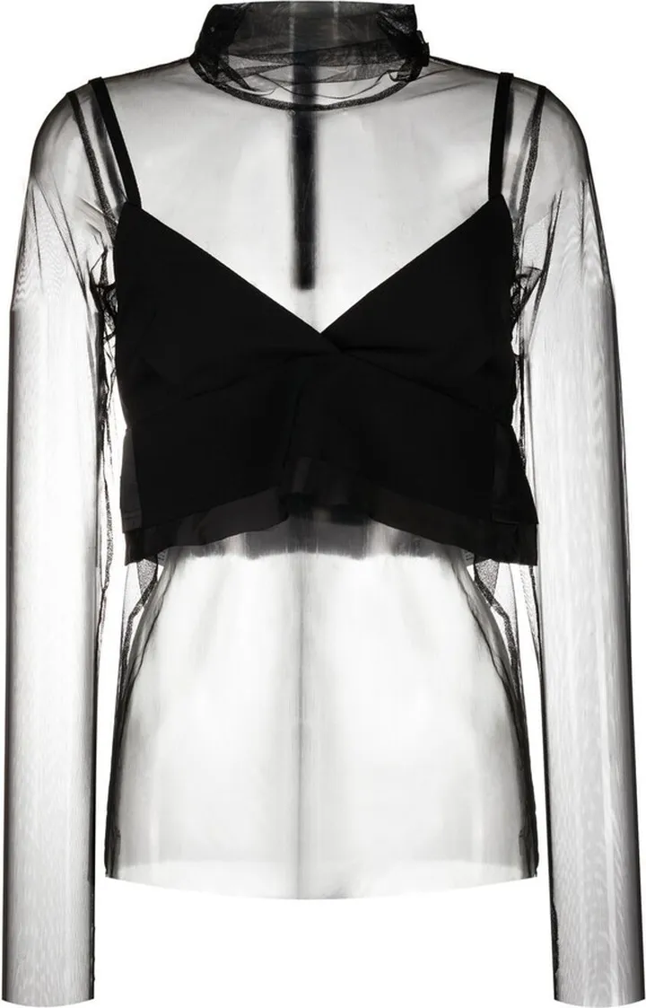 Layered Long-Sleeve Top