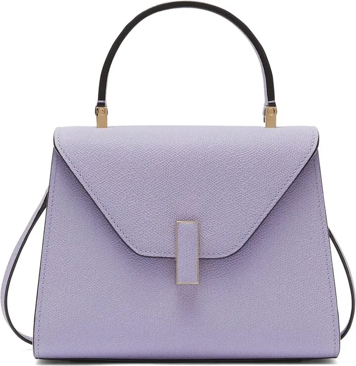 Mini Iside grained leather bag