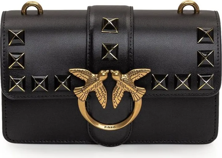 Pinko Logo-Plaque Chain-Linked Shoulder Bag
