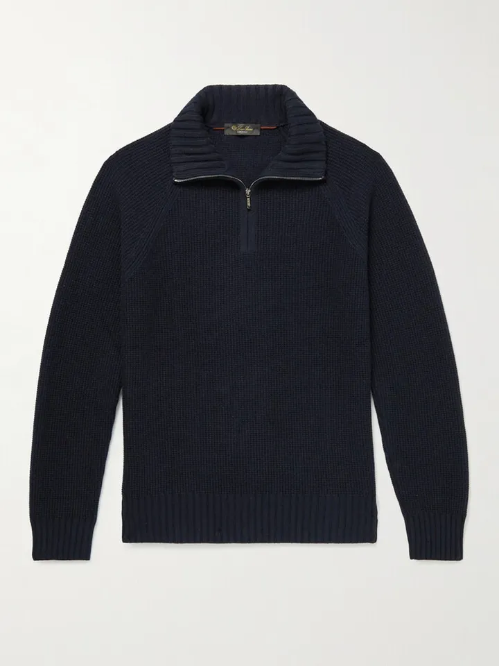 Roadster Mezzocollo Half-Zip Cashmere Sweater