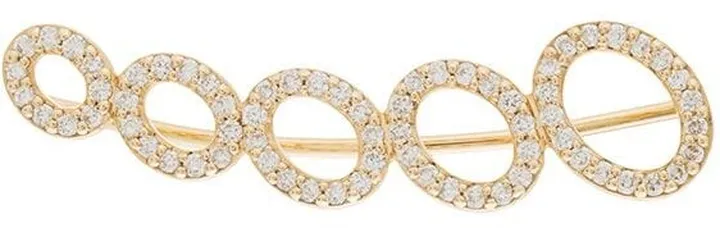 18kt yellow gold CLOUD diamond right ear cuff