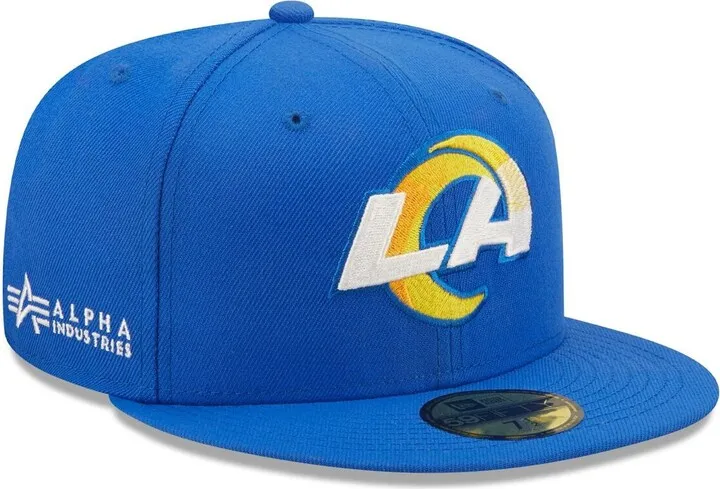 Men's New Era x Alpha Industries Royal Los Angeles Rams Alpha 59FIFTY Fitted Hat